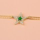 Glorria 925k Sterling Silver Pave Star Bracelet