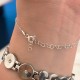 Glorria Sterling Silver Clover Hand Chain Bracelet Glorria Sterling Silver Clover Hand Chain Bracelet