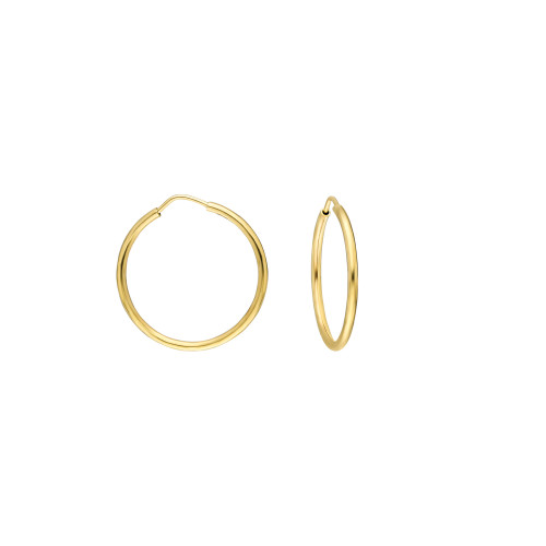 Glorria 14k Solid Gold 1,5 cm Hoop Earrings Glorria 14k Solid Gold 1,5 cm Hoop Earrings