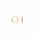 Glorria 14k Solid Gold 1,3 cm Hoop Earrings