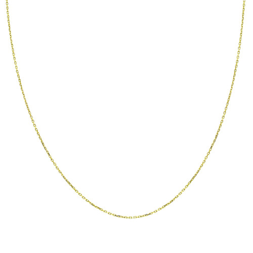 Glorria 14k Solid Gold 25 Micron Yellow Forse Chain