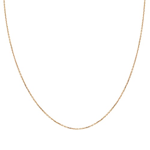 Glorria 14k Solid Gold 25 Micron Rose Forse Chain