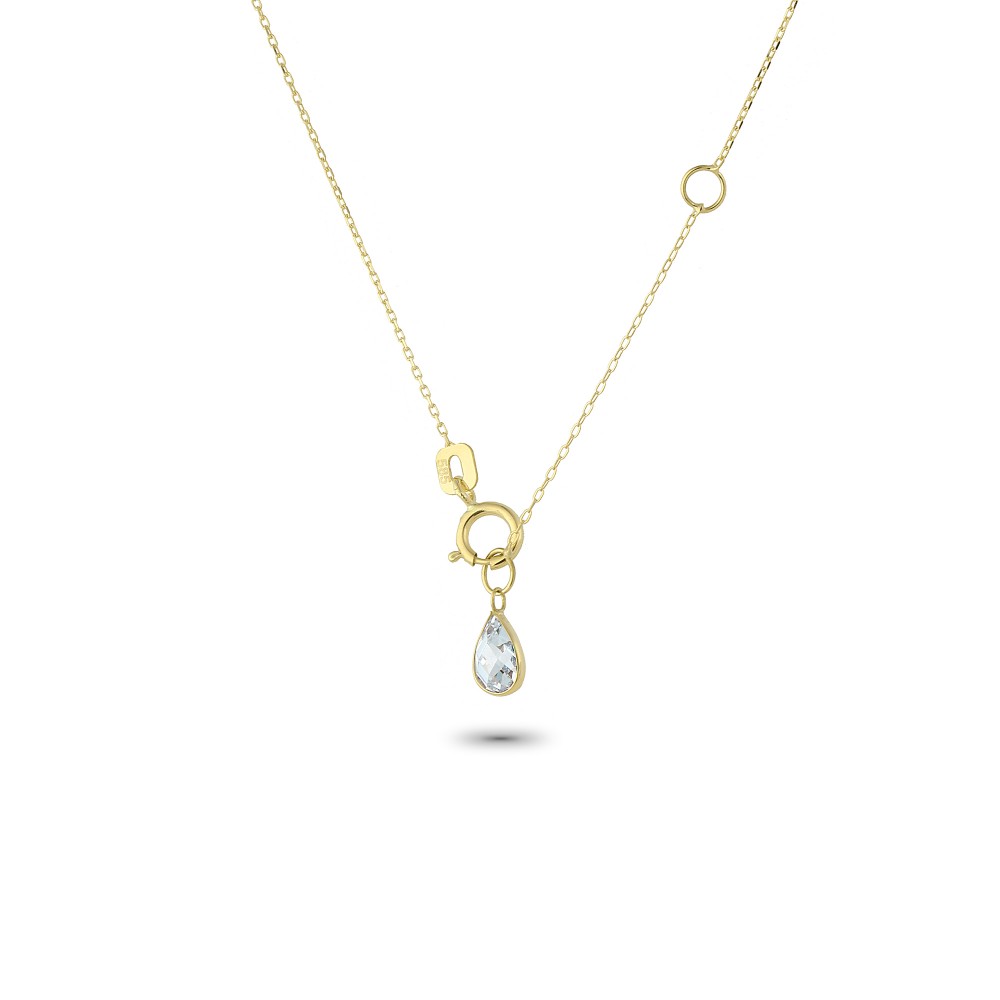 Glorria 14k Solid Gold Star Necklace