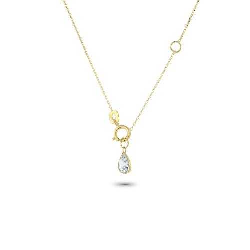 Glorria 14k Solid Gold Angel Necklace Glorria 14k Solid Gold Angel Necklace