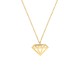 Glorria 14k Solid Gold Diamond Cut Necklace