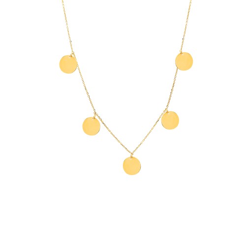 Glorria 14k Solid Gold Plate Necklace Glorria 14k Solid Gold Plate Necklace