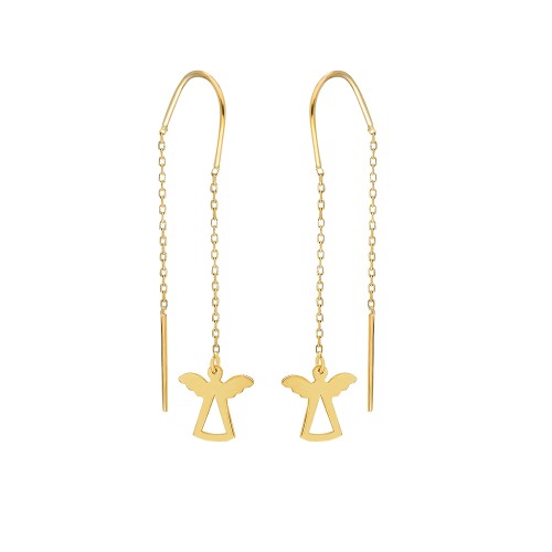 Glorria 14k Solid Gold Angel Earring Glorria 14k Solid Gold Angel Earring