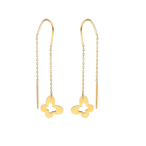 Glorria 14k Solid Gold Butterfly Earring Glorria 14k Solid Gold Butterfly Earring