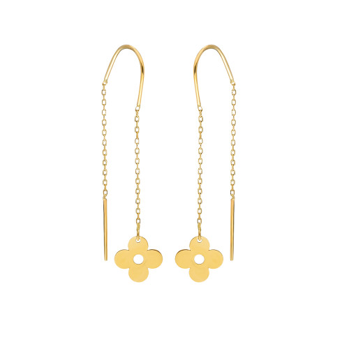 Glorria 14k Solid Gold Flower Earring Glorria 14k Solid Gold Flower Earring
