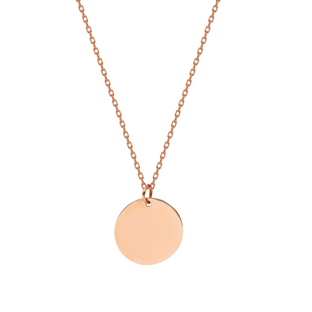 Glorria 14k Solid Gold Plate Necklace