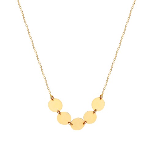 Glorria 14k Solid Gold Plate Necklace Glorria 14k Solid Gold Plate Necklace