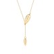 Glorria 14k Solid Gold Leaf Necklace, Bracelet, Flower Gift Set