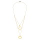 Glorria 14k Solid Gold Three Combine Necklace