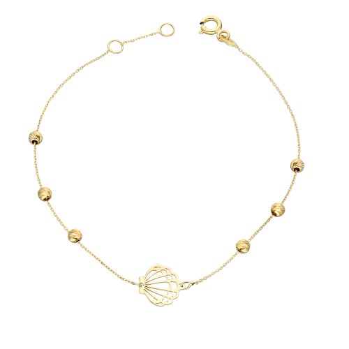 Glorria 14k Solid Gold Dorika Oyster Bracelet Glorria 14k Solid Gold Dorika Oyster Bracelet