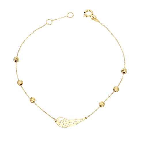 Glorria 14k Solid Gold Dorika Wing Bracelet Glorria 14k Solid Gold Dorika Wing Bracelet