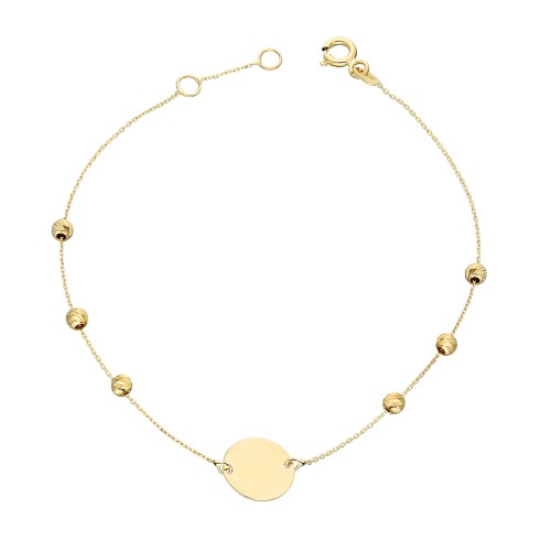 Glorria 14k Solid Gold Dorika Plate Bilekik Glorria 14k Solid Gold Dorika Plate Bilekik