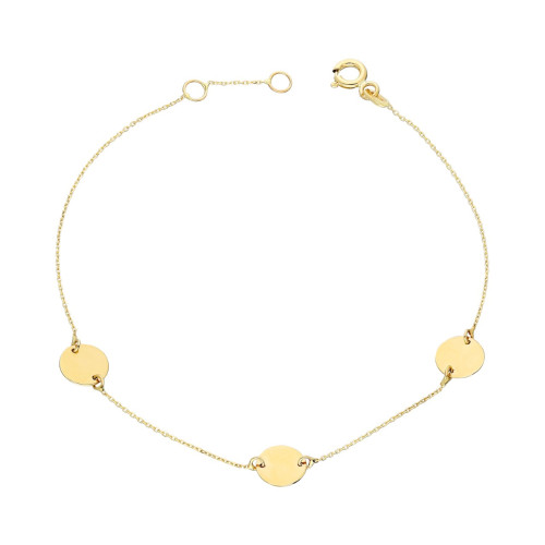 Glorria 14k Solid Gold Plate Bracelet Glorria 14k Solid Gold Plate Bracelet
