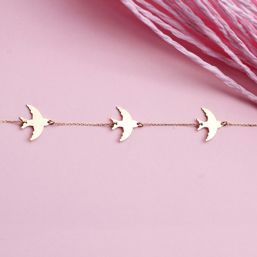 Glorria 14k Solid Gold Phoenix Bracelet Glorria 14k Solid Gold Phoenix Bracelet