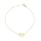 Glorria 14k Solid Gold Daisy Bracelet