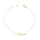 Glorria 14k Solid Gold Leaf Necklace, Bracelet, Flower Gift Set