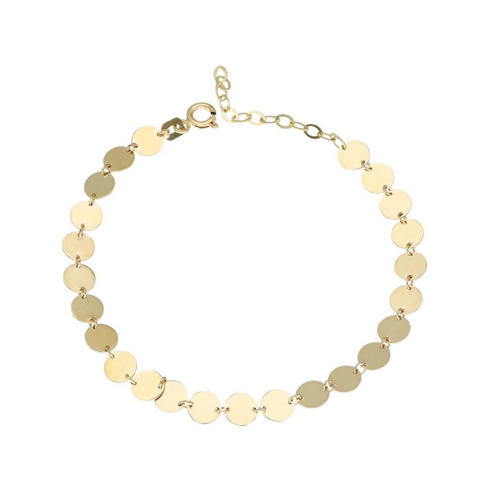 Glorria 14k Solid Gold Scaled Bracelet