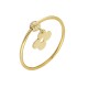 Glorria 14k Solid Gold Dorika Flower Ring