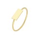 Glorria 14k Solid Gold Rectangle Ring
