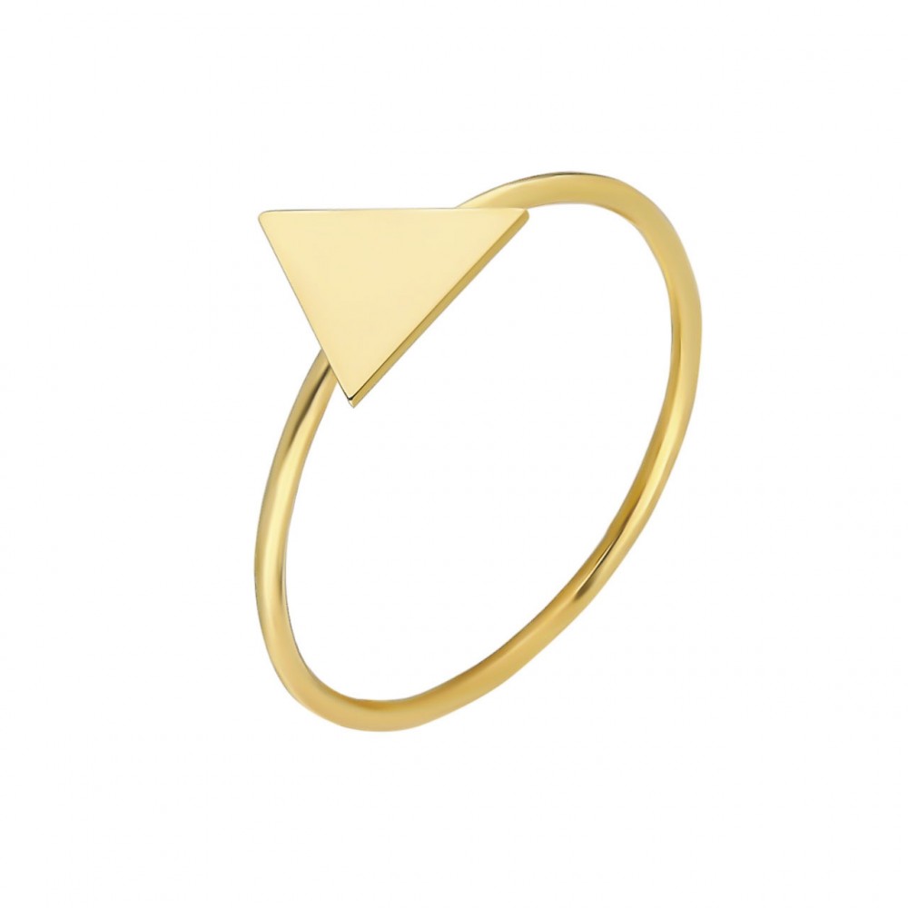 Glorria 14k Solid Gold Threegen Ring