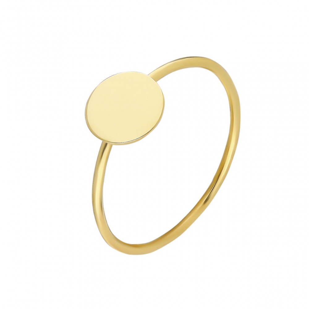 Glorria 14k Solid Gold Plate Ring