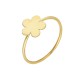Glorria 14k Solid Gold Flower Ring
