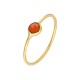 Glorria 14k Solid Gold Red Pave Ring