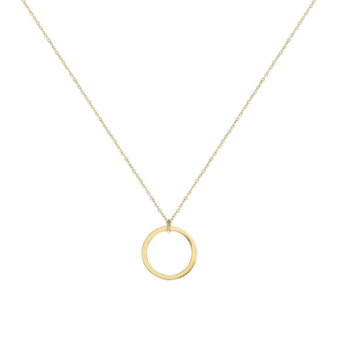 Glorria 14k Solid Gold Circle Necklace Glorria 14k Solid Gold Circle Necklace