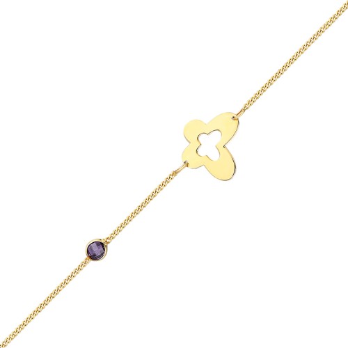 Glorria 14k Solid Gold Butterfly Bracelet Glorria 14k Solid Gold Butterfly Bracelet