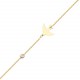 Glorria 14k Solid Gold Phoenix Curb Bracelet