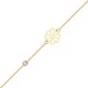 Glorria 14k Solid Gold Theme Curb Bracelet