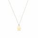 Glorria 14k Solid Gold Star Necklace