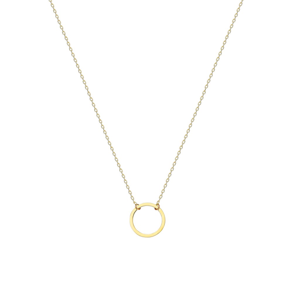 Glorria 14k Solid Gold Ring Necklace