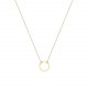 Glorria 14k Solid Gold Ring Necklace