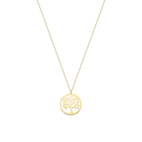Glorria 14k Solid Gold Tree Of Life Necklace Glorria 14k Solid Gold Tree Of Life Necklace
