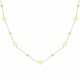 Glorria 14k Solid Gold Dorika Flower Necklace