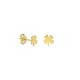 Glorria 14k Solid Gold Clover Earring