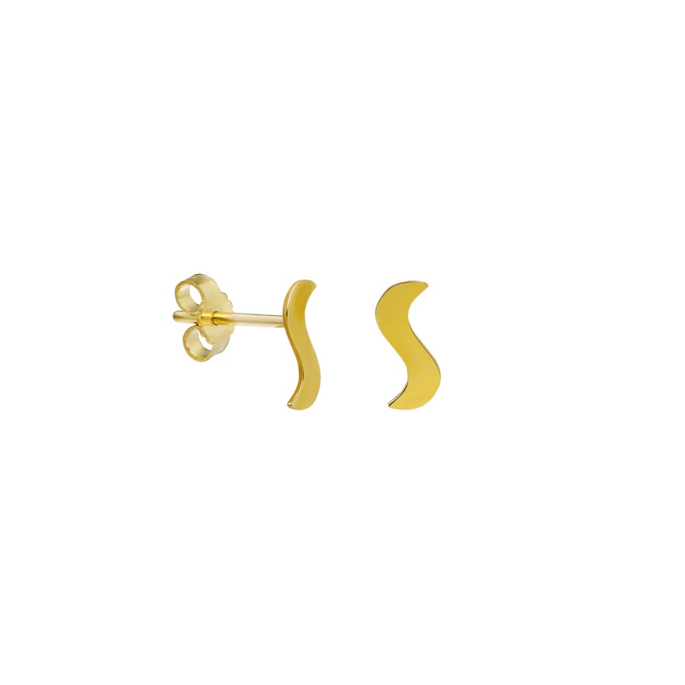 Glorria 14k Solid Gold S Earring