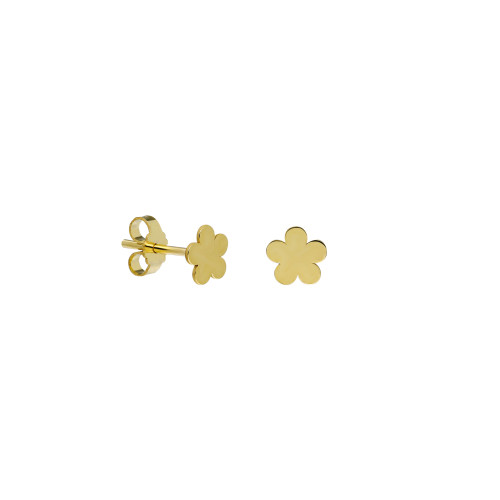 Glorria 14k Solid Gold Flower Earring Glorria 14k Solid Gold Flower Earring
