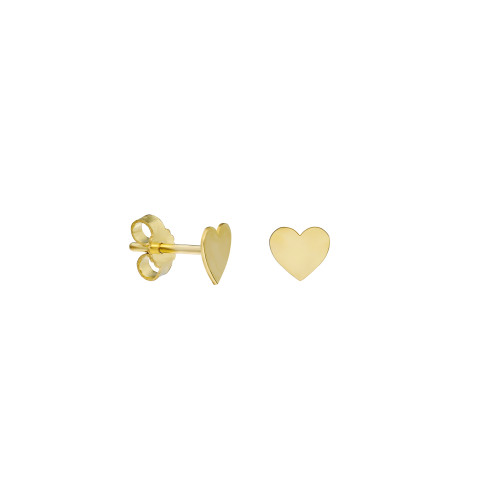 Glorria 14k Solid Gold Heart Earring Glorria 14k Solid Gold Heart Earring