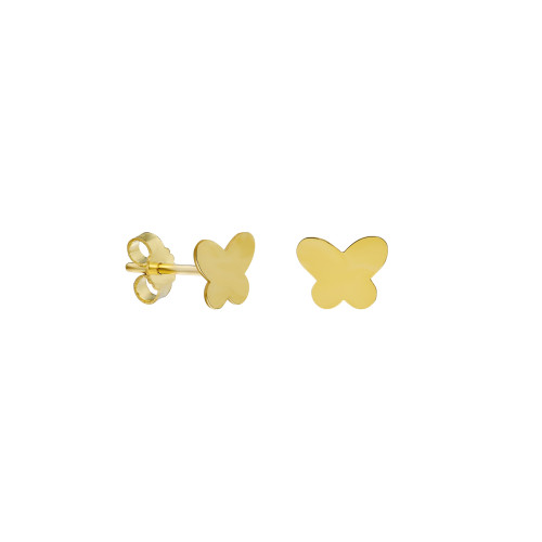 Glorria 14k Solid Gold Butterfly Earring Glorria 14k Solid Gold Butterfly Earring