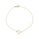 Glorria 14k Solid Gold Oyster Bracelet