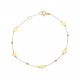 Glorria 14k Solid Gold Dorika Flower Bracelet