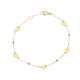 Glorria 14k Solid Gold Dorika Heart Bracelet