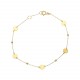 Glorria 14k Solid Gold Dorika Plaque Bracelet