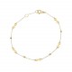 Glorria 14k Solid Gold Dorika İnfinity Bracelet